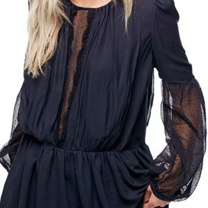 Black baby doll tunic